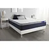 Image de ACTISOM Ensemble matelas Latex et Memoire de forme ACTILATEX MAX Maxi épaisseur 7 zones de confort sommier KIT blanc 160 x 200 cm