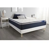 Image de Ensemble matelas Latex+Mémoire de forme ACTILATEX MAX 140x190 cm Maxi épaisseur 7zones de confort + sommier KIT blanc