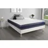 Image de ACTISOM Ensemble matelas Latex et Memoire de forme ACTILATEX MORPHO Maxi epaisseur 5 zones de confort et sommier KIT blanc 90 x 190 cm