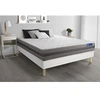 Image de Ensemble matelas ACTILATEX RELAX Latex et mémoire de forme 180x200 cm Maxi épaisseur 5zones de confort + sommier KIT blanc