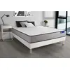 Image de Ensemble matelas Latex et Mémoire de forme ACTILATEX FORM 200x200 cm 5zones de confort + sommier KIT blanc