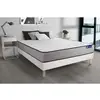 Image de ACTISOM Ensemble matelas Latex et Memoire de forme ACTILATEX FORM 5 zones de confort sommier KIT blanc 140 x 200 cm