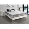 Image de Ensemble matelas Latex + mémoire de forme ACTILATEX TOUCH 200x200 3zones de confort + sommier KIT blanc