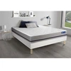 Image de Ensemble matelas 140x200 ACTILATEX SOFT 3zones de confort + sommier KIT blanc