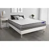Image de ACTISOM Ensemble matelas ACTILATEX 2 faces a MÉMOIRE DE FORME et LATEX 3zones de confort et sommier KIT blanc 160 x 200 cm