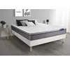 Image de Ensemble matelas Mémoire de forme ACTIMEMO ZEN 160x200 Maxi épaisseur 7zones de confort + sommier KIT blanc