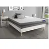 Image de Ensemble matelas ACTIMEMO RELAX mémoire de forme 200x200 cm Maxi épaisseur 5zones de confort + sommier KIT blanc