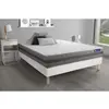 Image de ACTISOM Ensemble matelas ACTIMEMO RELAX memoire de forme Maxi epaisseur 5 zones de confort sommier KIT blanc 160 x 200 cm