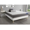 Image de Ensemble matelas ACTIMEMO RELAX mémoire de forme 140x200 cm Maxi épaisseur 5zones de confort + sommier KIT blanc