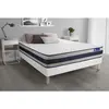 Image de ACTISOM Ensemble matelas Memoire de forme ACTIMEMO ERGO Maxi epaisseur 5 zones de confort sommier KIT blanc 140 x 190 cm