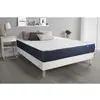 Image de ACTISOM Ensemble matelas Memoire de forme ACTIMEMO SLEEP 5 zones de confort sommier KIT blanc 160 x 200 cm