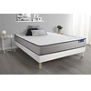 Image de Ensemble matelas Mémoire de forme ACTIMEMO FORM 140x200 cm 5zones de confort + sommier KIT blanc