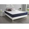 Image de Ensemble matelas ACTIMEMO LIFE 160x200 Mémoire de forme 5zones de confort + sommier KIT blanc