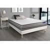 Image de Ensemble matelas ACTIMEMO 180x200cm 2 faces à MEMOIRE DE FORME 3zones de confort + sommier KIT blanc