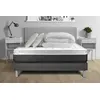 Image de Pack lit complet - Matelas 200x200 cm + Sommier tapissier à lattes (en kit) + 2 oreillers + Couette - Vital Soft