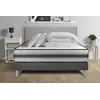 Image de Pack lit complet - Matelas 180x200 cm + Sommier tapissier à lattes (en kit) + 2 oreillers + Couette - Vitalpower Recover