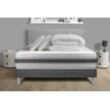 Image de Pack lit complet - Matelas 140x190 cm + Sommier tapissier à lattes (en kit) + 2 oreillers + Couette - Vitalmemo Back