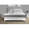 Image de Pack lit complet - Matelas 180x200 cm + Sommier tapissier à lattes (en kit) + 2 oreillers + Couette - Vitalmemo Back
