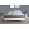 Image de ACTISOM Pack prêt a dormir matelas Ressorts ensaches Memoire de forme ACTIFLEX ZEN sommier KIT blanc 140 x 190 cm
