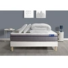 Image de Pack prêt à dormir matelas Ressorts ensachés+Mémoire de forme ACTIFLEX ZEN 140x190 + sommier KIT blanc + 2 oreillers +couette