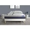 Image de ACTISOM Pack prêt a dormir ACTIFLEX CONFORT Matelas Ressorts ensaches memoire de forme sommier KIT blanc 2 oreillers et couette 140 x 190 cm