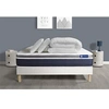 Image de Pack prêt à dormir ACTIFLEX CONFORT Matelas Ressorts ensachés+mémoire de forme 140x190 + sommier KIT blanc +2oreillers+couette