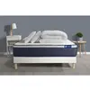 Image de ACTISOM Pack prêt a dormir matelas Ressorts ensaches Memoire de forme sommier KIT blanc 2oreillers couette 140 x 190 cm