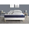 Image de Pack prêt à dormir matelas Ressorts ensachés+Mémoire de forme ACTIFLEX MORPHO 180x200 + sommier KIT blanc +2oreillers+couette