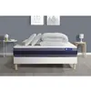 Image de ACTISOM Pack prêt a dormir matelas 2 oreillers couette Ressorts ensaches Memoire de forme ACTIFLEX MORPHO sommier KIT blanc 160 x 200 cm