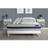 Image de ACTISOM Pack prêt a dormir matelas Ressorts ensaches Memoire de forme ACTIFLEX ERGO sommier KIT blanc 140 x 200 cm