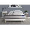 Image de Pack prêt à dormir matelas Ressorts ensachés + Mémoire de forme ACTIFLEX FORM 140x190 + sommier KIT blanc +2oreillers+couette