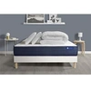 Image de Pack prêt à dormir matelas ACTIFLEX LIFE 140x190 Ressorts ensachés + Mémoire de forme + sommier KIT blanc +2oreillers+couette