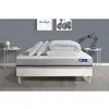 Image de ACTISOM Pack prêt a dormir matelas ACTIFLEX SOFT 3 zones de confort sommier KIT blanc et 2 oreillers couette 140 x 200 cm