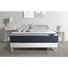 Image de ACTISOM Pack prêt a dormir matelas Latex Mémoire de forme ACTILATEX MAX sommier KIT blanc 2 oreillers et couette 160 x 200 cm