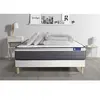 Image de Pack prêt à dormir matelas ACTILATEX PLUS 140x190 cm Latex + Mémoire de forme + sommier KIT blanc + 2 oreillers + couette