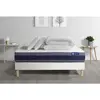 Image de ACTISOM Pack prêt a dormir matelas Latex et Memoire de forme ACTILATEX MORPHO sommier KIT blanc 2 oreillers et couette 140 x 200 cm