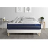 Image de Pack prêt à dormir matelas ACTILATEX TECH 200x200 Mémoire de forme Maxi épaisseur + sommier KIT blanc + 2 oreillers +couette