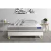 Image de ACTISOM Pack prêt a dormir matelas Latex memoire de forme sommier KIT blanc 2 oreillers couette 140 x 190 cm