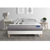 Image de Pack prêt à dormir matelas ACTILATEX 180x200cm à MEMOIRE DE FORME + LATEX + sommier KIT blanc + 2 oreillers + couette