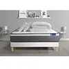 Image de Pack prêt à dormir matelas ACTIMEMO PLUS 200x200 Mémoire de forme 7zones confort + sommier KIT blanc + 2 oreillers + couette