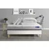 Image de ACTISOM Pack prêt a dormir matelas ACTIMEMO SOFT 3 zones de confort sommier KIT blanc 2 oreillers et couette 180 x 200 cm