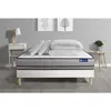 Image de ACTISOM Pack prêt a dormir matelas ACTIMEMO a Mémoire de forme 3 zones de confort sommier KIT blanc 2 oreillers et couette 200 x 200 cm