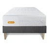 Image de Matelas + sommier kit gris 90x200 Memo Bio Mousse à mémoire de forme Maxi épaisseur Déhoussable