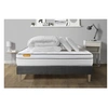 Image de Pack Matelas Memo luxe - Ressorts ensachés et mémoire de forme - Ep : 26cm - Sommier kit Gris avec couette et 2 oreillers