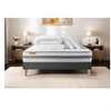 Image de Pack Matelas Memo spring - Ressorts ensachés et mémoire de forme - Ep : 22cm - Sommier kit Gris avec couette et 2 oreillers