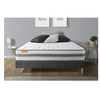 Image de Ensemble matelas 180 x 200 cm Memo spring - Ressorts ensachés - Ep : 22 cm - Ferme - sommier kit Gris