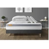 Image de Pack matelas + sommier kit gris 180x200 Memo Zen Mousse à mémoire de forme MAXI épaisseur + Couette + 2 oreillers