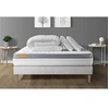 Image de Pack matelas + sommier kit blanc 160x200 Memo Zen Mousse à mémoire de forme MAXI épaisseur + Couette + 2 oreillers