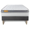Image de Ensemble matelas 90 x 190 cm Memo zen - Mousse à mémoire de forme - Ep : 26 cm - Ferme - sommier kit Gris
