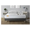 Image de Pack Matelas Memo - Mémoire de forme - Ep : 20cm - Sommier kit Gris avec couette et 2 oreillers